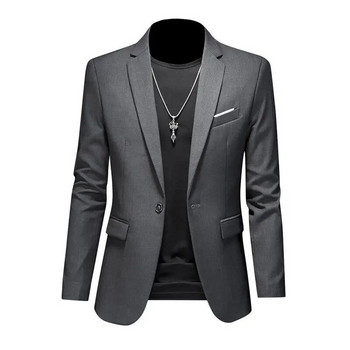Μπουτίκ μόδας μονόχρωμο μονόχρωμο επώνυμα high-end Casual Business Ανδρικό σακάκι γαμπρός νυφικό σακάκι για ανδρικά κοστούμια τζακ παλτό