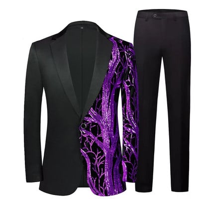 Suures suuruses meeste vabaaja tantsukombinatsioonid, litrid, butiik Mood, bleiser, ühe rinnaga ülikond peigmees smoking pulmakomplektid rõivad mood