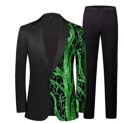 Suures suuruses meeste vabaaja tantsukombinatsioonid, litrid, butiik Mood, bleiser, ühe rinnaga ülikond peigmees smoking pulmakomplektid rõivad mood