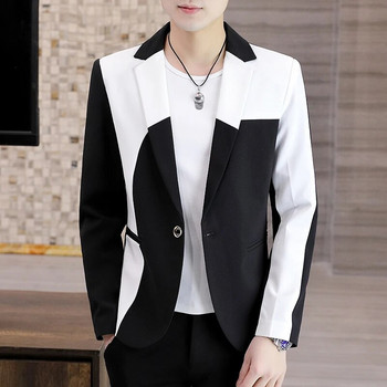 Ανδρικό κοστούμι ανδρικής ραφής casual blazer, επαγγελματικό παλτό υψηλής ποιότητας, μακρυμάνικο, επίσημο μονό αγκράφα