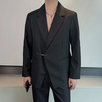 Ανδρικό κοστούμι IEFB παλτό δύο τεμαχίων φθινοπωρινό βρετανικό στιλ Premium μεταλλικό σχέδιο blazers Σετ trend ανδρικό παντελόνι casual κοστούμι 9C2360