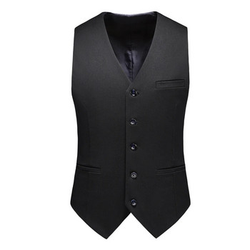 2024 Нов мъжки костюм от 3 части (яке+панталон+жилетка) Сватбена рокля за парти, яке и панталон, жилетка, висококачествени мъжки комплекти, черно-бели