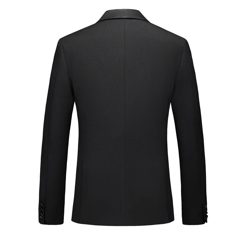 2024 Νέο Ανδρικό Κοστούμι 3 τεμαχίων (Σακάκι+Παντελόνι+Γιλέκο) Νυφικό Σακάκι & Παντελόνι Γιλέκο Ανδρικά Σετ Μαύρο Λευκό