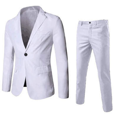 Poslovna, elegantna muška odijela Jakna s otvorenim ovratnikom, Korejski uski muški blejzer Vjenčanica za karijeru, muška odjeća, velika veličina S-6XL