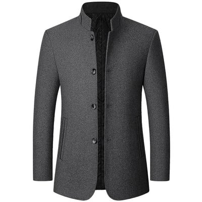 Bărbați Blazere din cașmir Costume Jachete Guler în picioare Costume casual de afaceri Paltoane pentru bărbați Blazere slim Fit Jachete Blazere Paltoane