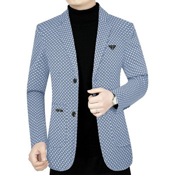 Ανδρικά Business Casual Blazers Μπουφάν Νέα Ανδρικά καρό Κοστούμια Παλτό Υψηλής Ποιότητας Ανδρικά Ανοιξιάτικα Slim Μπλέιζερ Μπουφάν Παλτό Μέγεθος 4XL