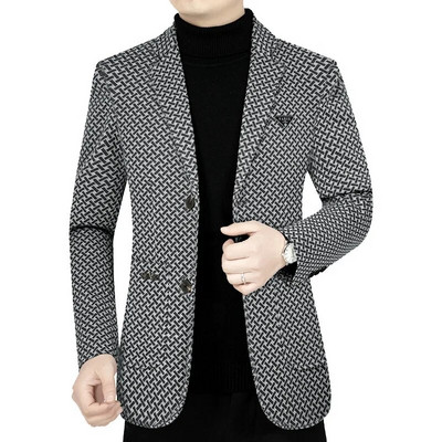 Bărbați Business Casual Blazere Jachete Noi Costume în carouri pentru bărbați Paltoane Bărbați de înaltă calitate Blazere subțiri de primăvară Jachete Mantoane Mărimea 4XL