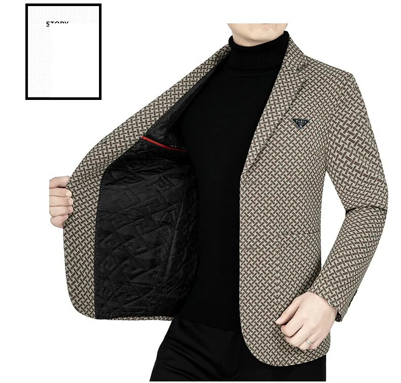 Ανδρικά Business Casual Blazers Μπουφάν Νέα Ανδρικά καρό Κοστούμια Παλτό Υψηλής Ποιότητας Ανδρικά Ανοιξιάτικα Slim Μπλέιζερ Μπουφάν Παλτό Μέγεθος 4XL