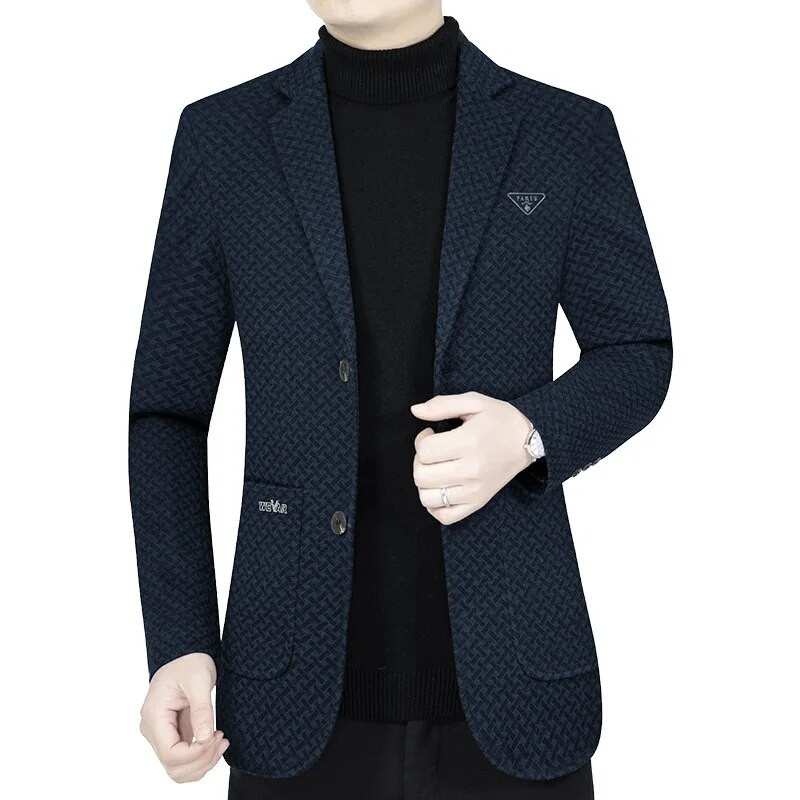 Ανδρικά Business Casual Blazers Μπουφάν Νέα Ανδρικά καρό Κοστούμια Παλτό Υψηλής Ποιότητας Ανδρικά Ανοιξιάτικα Slim Μπλέιζερ Μπουφάν Παλτό Μέγεθος 4XL