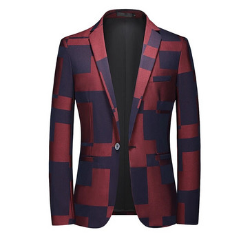 Ανοιξιάτικο νέο ανδρικό κοστούμι 2023 Fashion Slim Blazer Παλτό Μαύρο Λευκό Κόκκινο Μπλε Terno Masculino Plus Size Ανδρικά Εξωτερικά Ενδύματα M-6XL