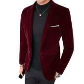 5XL uus sügisene samet pulmakleit mantel meeste bleiser jakk mood vabaaja ülikond jakk Lava meeste äri bleiserid kostüüm Homme