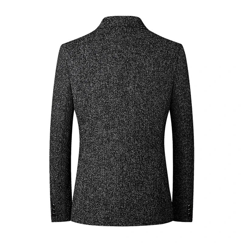 Φθινοπωρινό νέο ανδρικό καρό σακάκι ανδρικό μονό στήθος Business casual παλτό Γκρι μπλε ανδρικό Blazer Masculino M-4xl