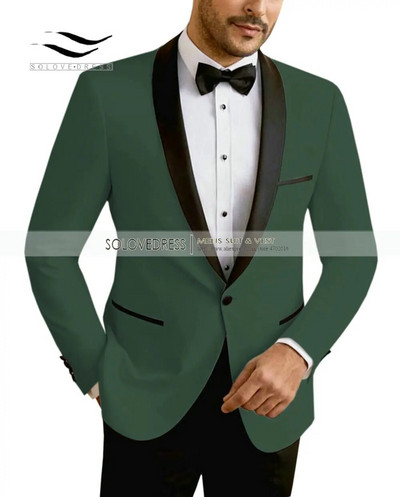 Beežid/valged/šampanjad meesteülikonnad, 2-osalised vaba aja veetmise V-kaelusega sall, revääriga Peiumeeste smokingid, meeste ülikonnad pulmadeks (jakk+püksid)