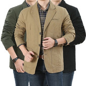 Ανδρικό επαγγελματικό κοστούμι Blazer Loose Jacket Cotton Denim Bomber Military Jackets Ανδρικά outwear Asia Size M-4XL