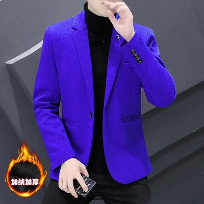 Υψηλής ποιότητας μπουφάν για άνδρες Χειμερινή μόδα Όμορφο χοντρό μάλλινο κοστούμι για άνδρες Trend Slim-fit Χοντρό μάλλινο κοστούμι για άνδρες Casual