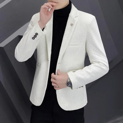 Υψηλής ποιότητας μπουφάν για άνδρες Χειμερινή μόδα Όμορφο χοντρό μάλλινο κοστούμι για άνδρες Trend Slim-fit Χοντρό μάλλινο κοστούμι για άνδρες Casual