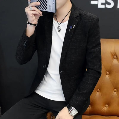 Υψηλής ποιότητας μπουφάν για άνδρες Χειμερινή μόδα Όμορφο χοντρό μάλλινο κοστούμι για άνδρες Trend Slim-fit Χοντρό μάλλινο κοστούμι για άνδρες Casual