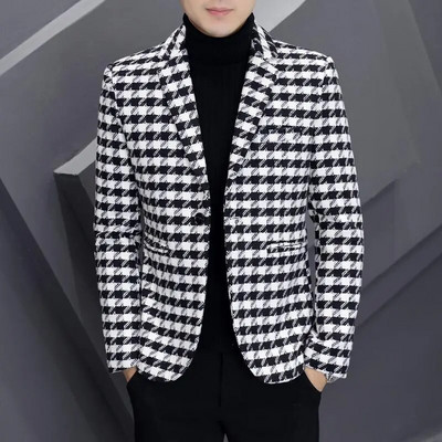 Υψηλής ποιότητας μπουφάν για άνδρες Χειμερινή μόδα Όμορφο χοντρό μάλλινο κοστούμι για άνδρες Trend Slim-fit Χοντρό μάλλινο κοστούμι για άνδρες Casual