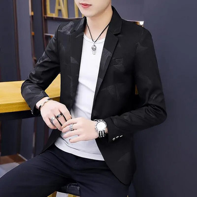 Υψηλής ποιότητας μπουφάν για άνδρες Χειμερινή μόδα Όμορφο χοντρό μάλλινο κοστούμι για άνδρες Trend Slim-fit Χοντρό μάλλινο κοστούμι για άνδρες Casual