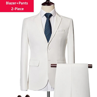( Striukė + liemenė + kelnės ) Boutique Prekės ženklo Jaunikis Vestuvinė suknelė Scena Vienspalvė Vyriškas oficialus Kostiumas Vyriškas laisvalaikio biuro kostiumas