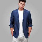 Summer Thin Blazer Ανδρικό αντιρυτιδικό σακάκι από μεταξωτό κοστούμι εξαιρετικά πάγου Αναπνεύσιμο Stretch Casual κοστούμι ανδρικό Slim Fit ελαφρύ σακάκι