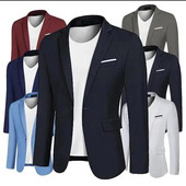 Ανδρικό σακάκι γραφείου με λεπτή εφαρμογή Μόδα Σακάκι ανδρικό σακάκι Νυφικό παλτό casual επαγγελματικό ανδρικό κοστούμι