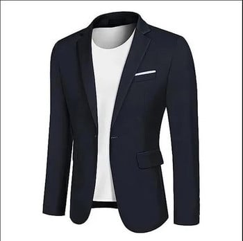 Ανδρικό σακάκι γραφείου με λεπτή εφαρμογή Μόδα Σακάκι ανδρικό σακάκι Νυφικό παλτό casual επαγγελματικό ανδρικό κοστούμι