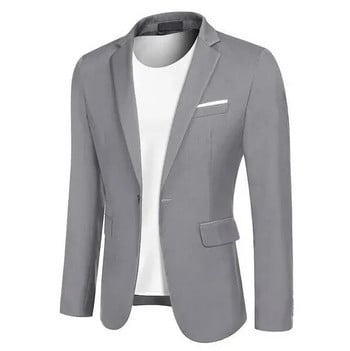 Ανδρικό σακάκι γραφείου με λεπτή εφαρμογή Μόδα Σακάκι ανδρικό σακάκι Νυφικό παλτό casual επαγγελματικό ανδρικό κοστούμι