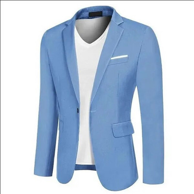 Ανδρικό σακάκι γραφείου με λεπτή εφαρμογή Μόδα Σακάκι ανδρικό σακάκι Νυφικό παλτό casual επαγγελματικό ανδρικό κοστούμι