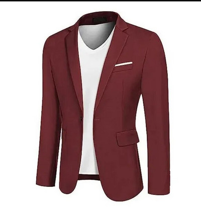 Ανδρικό σακάκι γραφείου με λεπτή εφαρμογή Μόδα Σακάκι ανδρικό σακάκι Νυφικό παλτό casual επαγγελματικό ανδρικό κοστούμι