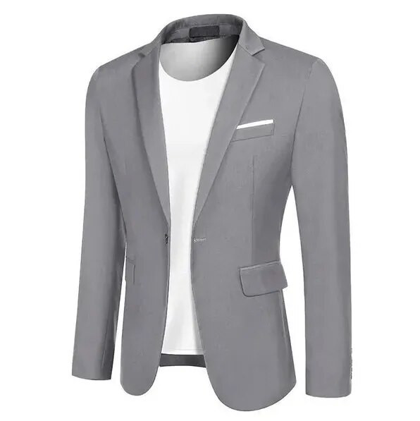 Ανδρικό σακάκι γραφείου με λεπτή εφαρμογή Μόδα Σακάκι ανδρικό σακάκι Νυφικό παλτό casual επαγγελματικό ανδρικό κοστούμι