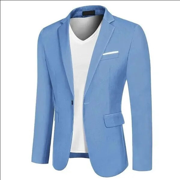 Ανδρικό σακάκι γραφείου με λεπτή εφαρμογή Μόδα Σακάκι ανδρικό σακάκι Νυφικό παλτό casual επαγγελματικό ανδρικό κοστούμι