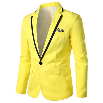 Ανοιξιάτικο φθινόπωρο New Men Blazer Fashion Slim casual blazer για άντρες Ροζ/Μαύρο/Λευκό Ανδρικό σακάκι με ένα κουμπί Ανδρικά Εξωτερικά Ενδύματα 5XL