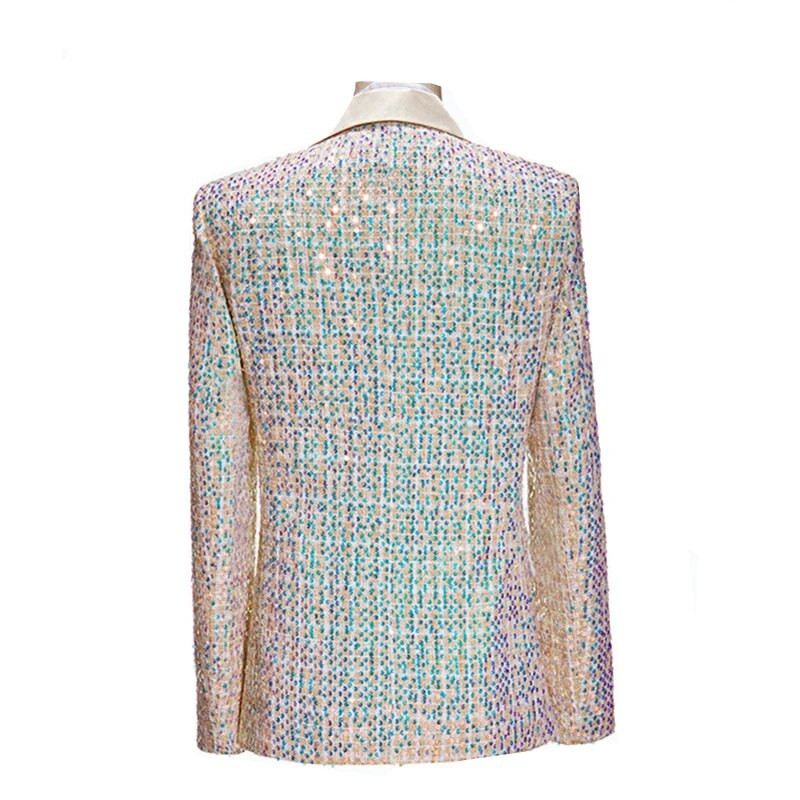 Meeste ülikonna 2-osaline komplekt (jakk + püksid) Litrid mantlil ja pükstel Stage Performance Blazers Host Anchor jalutuskostüümid