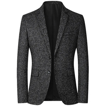 Ανδρικά Slim Blazers Jackets Νέα Ανδρικά Solid Business Casual Suits Παλτό Υψηλής ποιότητας Ανδρική Ανοιξιάτικη Εφαρμογή Μπλέιζερ Μπουφάν Μπουφάν Παλτό Μέγεθος 4XL