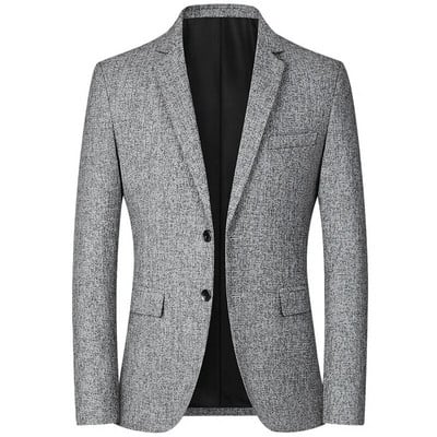 Ανδρικά Slim Blazers Jackets Νέα Ανδρικά Solid Business Casual Suits Παλτό Υψηλής ποιότητας Ανδρική Ανοιξιάτικη Εφαρμογή Μπλέιζερ Μπουφάν Μπουφάν Παλτό Μέγεθος 4XL