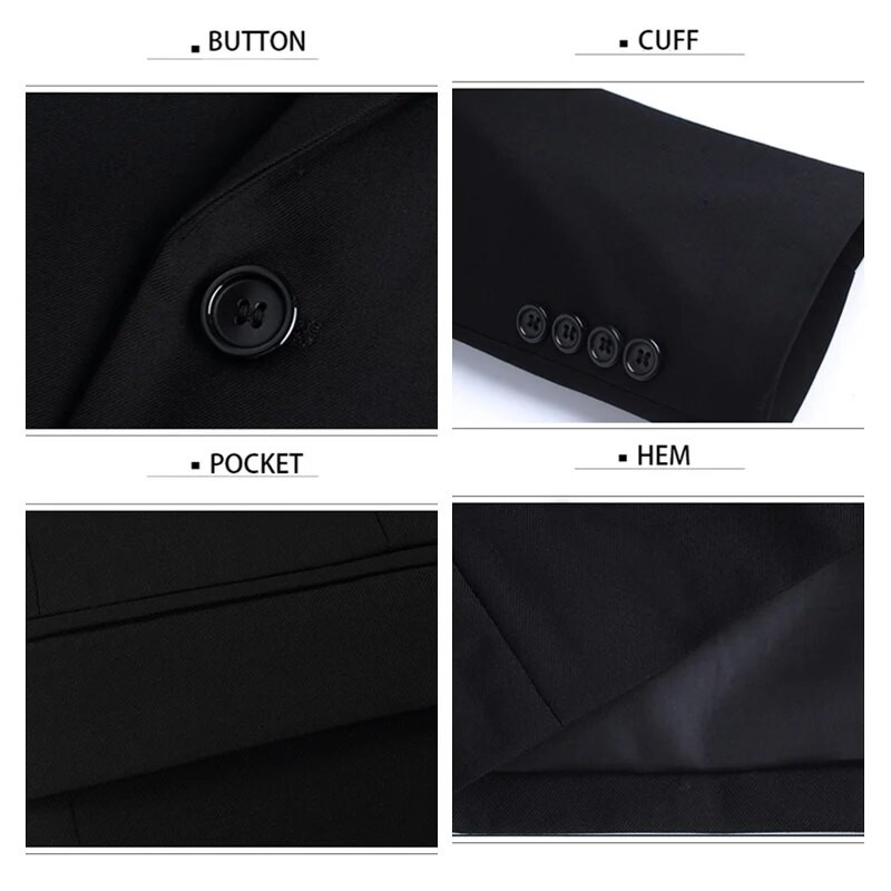 BROWON kevad-sügis meeste jope ülikond, ühe nööbiga korea stiilis bleiser, mitte triikitav meeste pulmade smoking, bleiser Masculino