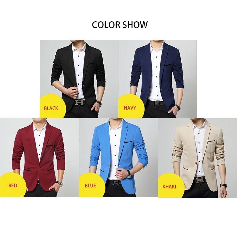 BROWON 2023 Φθινόπωρο Χειμώνας Νέα Κοστούμια Blazer Ανδρικά Κορεατικά λεπτά μονόχρωμα Έξυπνο casual παλτό Business Ανδρικά κοστούμια Jacket Suit Blazer