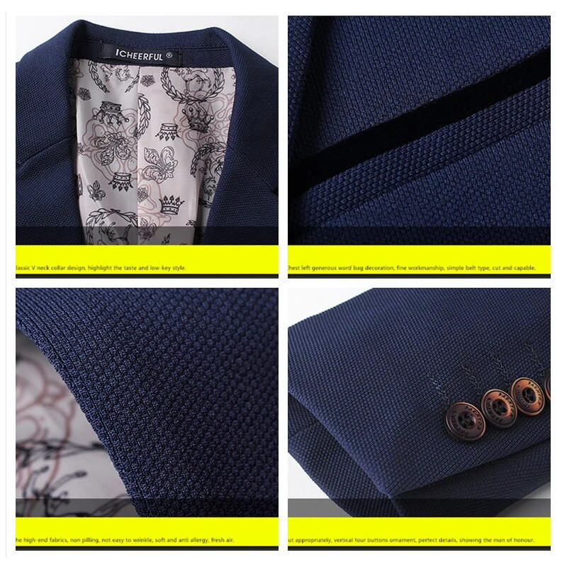 BROWON 2023 Φθινόπωρο Χειμώνας Νέα Κοστούμια Blazer Ανδρικά Κορεατικά λεπτά μονόχρωμα Έξυπνο casual παλτό Business Ανδρικά κοστούμια Jacket Suit Blazer