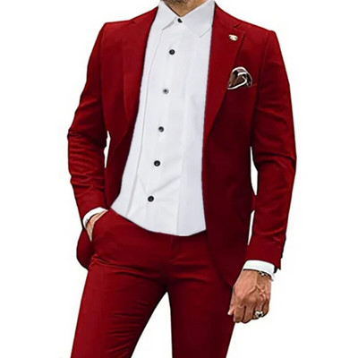 2023. aasta mood, uued meeste vabaaja butiik, õhuke ühevärviline äripulm, parim mees, ülikond, bleiserid jakk mantel püksid, vest, 3 tk.