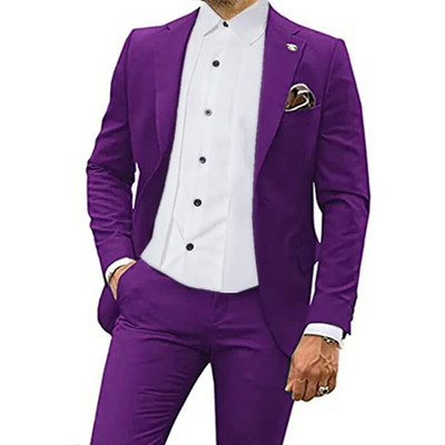 2023. aasta mood, uued meeste vabaaja butiik, õhuke ühevärviline äripulm, parim mees, ülikond, bleiserid jakk mantel püksid, vest, 3 tk.
