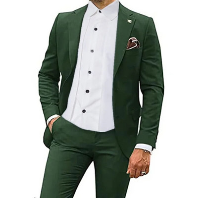 2023. aasta mood, uued meeste vabaaja butiik, õhuke ühevärviline äripulm, parim mees, ülikond, bleiserid jakk mantel püksid, vest, 3 tk.