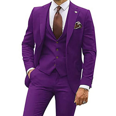 2023. aasta mood, uued meeste vabaaja butiik, õhuke ühevärviline äripulm, parim mees, ülikond, bleiserid jakk mantel püksid, vest, 3 tk.