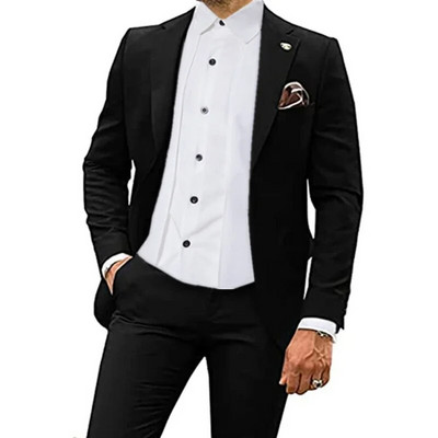 2023. aasta mood, uued meeste vabaaja butiik, õhuke ühevärviline äripulm, parim mees, ülikond, bleiserid jakk mantel püksid, vest, 3 tk.