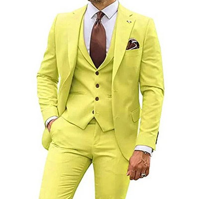 2023. aasta mood, uued meeste vabaaja butiik, õhuke ühevärviline äripulm, parim mees, ülikond, bleiserid jakk mantel püksid, vest, 3 tk.