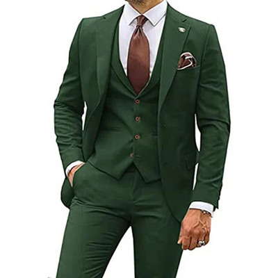 2023. aasta mood, uued meeste vabaaja butiik, õhuke ühevärviline äripulm, parim mees, ülikond, bleiserid jakk mantel püksid, vest, 3 tk.