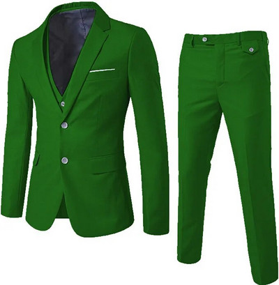 2023. aasta kevadine ja sügisene meeste ülikonna kolmeosaline komplekt, igapäevane ülikond, meeste kolmeosaline komplekt