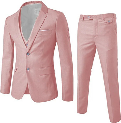 2023. aasta kevadine ja sügisene meeste ülikonna kolmeosaline komplekt, igapäevane ülikond, meeste kolmeosaline komplekt