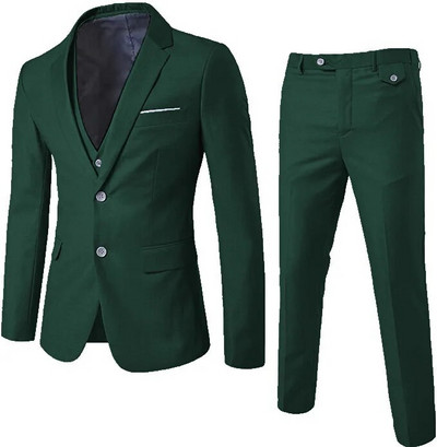 2023. aasta kevadine ja sügisene meeste ülikonna kolmeosaline komplekt, igapäevane ülikond, meeste kolmeosaline komplekt