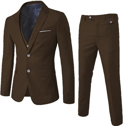 2023. aasta kevadine ja sügisene meeste ülikonna kolmeosaline komplekt, igapäevane ülikond, meeste kolmeosaline komplekt